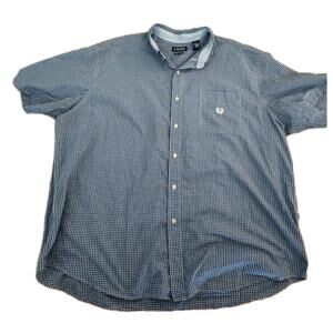 Chaps 3XB Men's Blue Short Sleeve Shirt Summer Spring